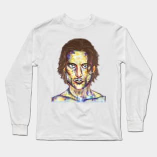 Colored Face painting Long Sleeve T-Shirt